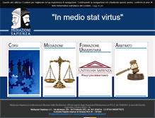 Tablet Screenshot of mediazionisapienza.it
